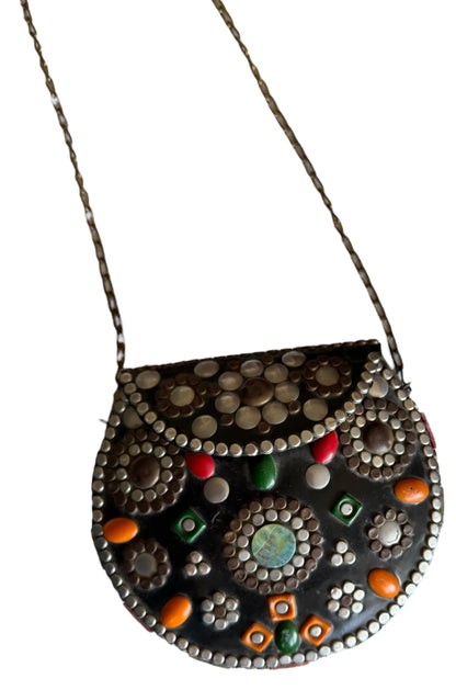 Bolsa multicolor latón